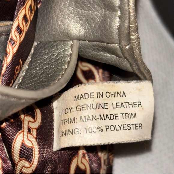 TIGNANELLO Leather Metallic Bag - Picture 8 of 10